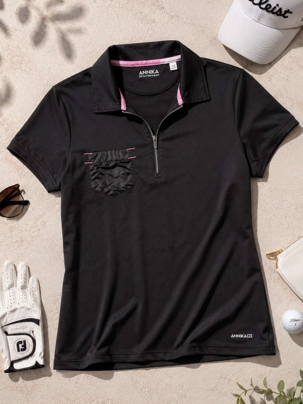 ANNIKA Cutter & Buck Women’s Medium Golf Tennis Pickleball Polo Golfcore